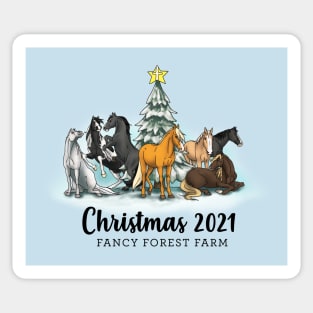 Fancy Forest Farm • Christmas 2021 • Black Text Sticker